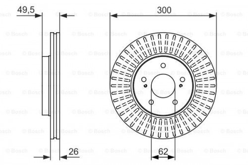 Brake disc BOSCH