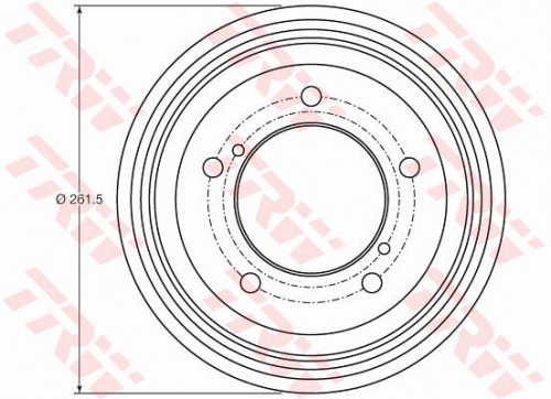 Brake drum TRW