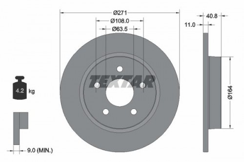 Brake disc TEXTAR