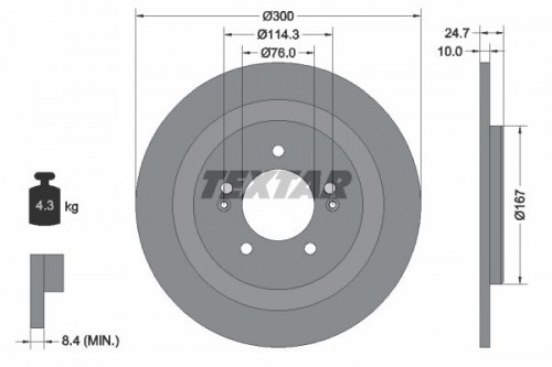 Brake disc TEXTAR