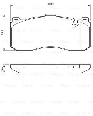 Brake pad set BOSCH