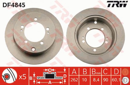 Brake disc TRW