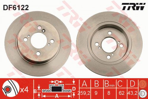 Brake disc TRW