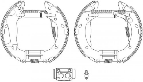 Brake shoe set TEXTAR