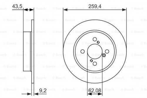 Brake disc BOSCH