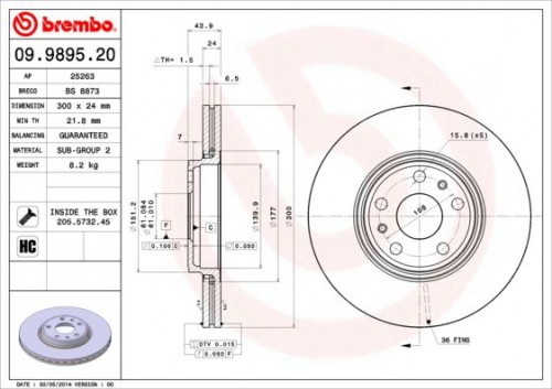 Brake disc BREMBO