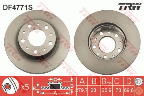 Brake disc TRW