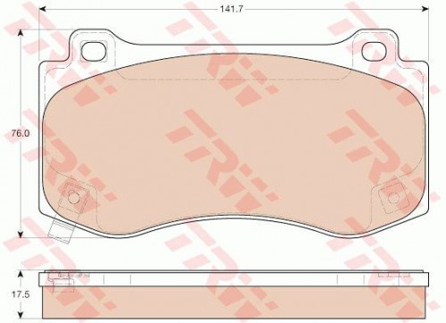 Brake pad set TRW