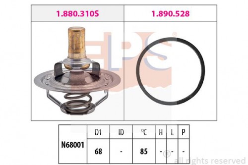 Thermostat, oil cooling EPS