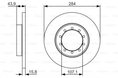 Brake disc BOSCH