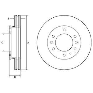 Brake disc DELPHI