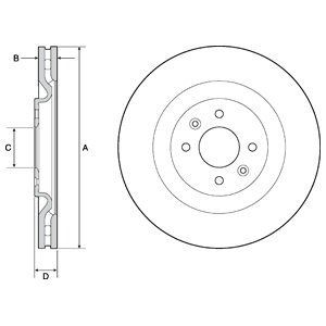 Brake disc DELPHI