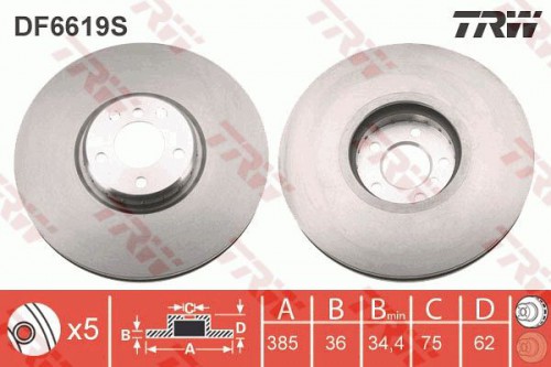 Brake disc TRW