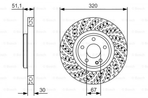 Brake disc BOSCH