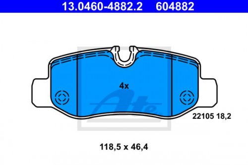 Brake pad set ATE