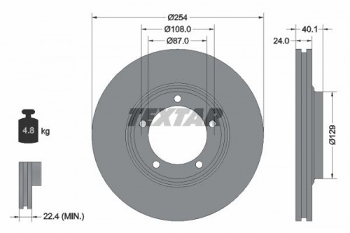 Brake disc TEXTAR