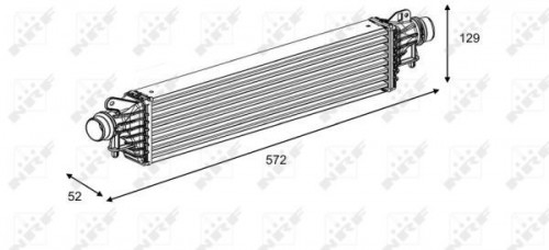 Intercooler, charge air cooler NRF