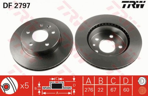 Brake disc TRW