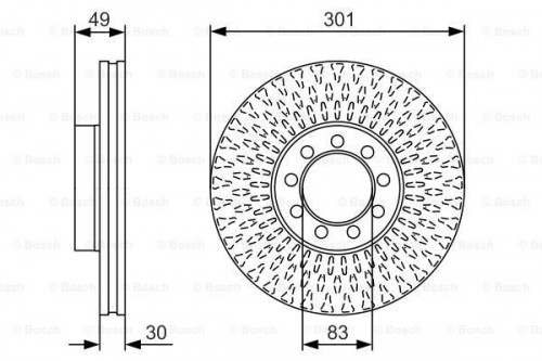 Brake disc BOSCH