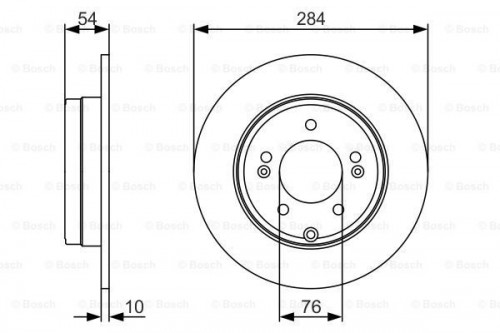 Brake disc BOSCH