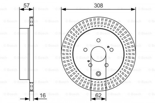 Brake disc BOSCH