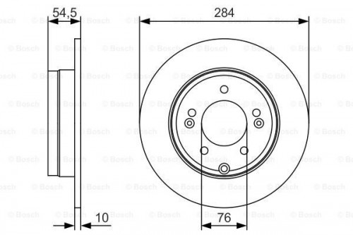 Brake disc BOSCH