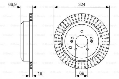 Brake disc BOSCH