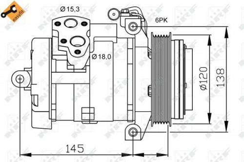 Compressor, air conditioning NRF