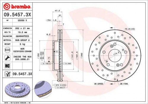 Brake disc BREMBO