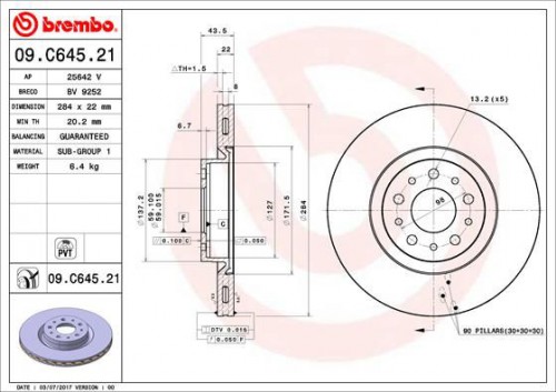 Brake disc BREMBO