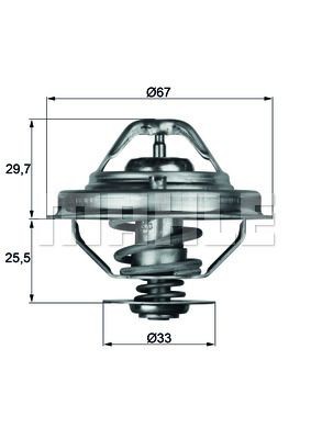 Thermostat, coolant MAHLE