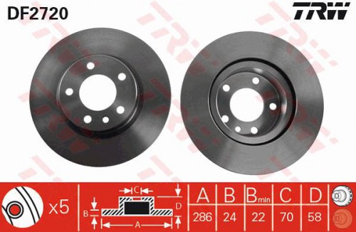 Brake disc TRW