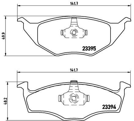 Brake pad set BREMBO