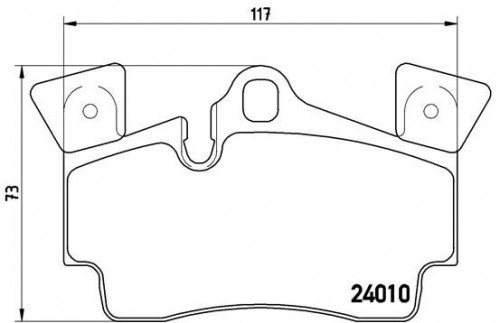 Brake pad set BREMBO