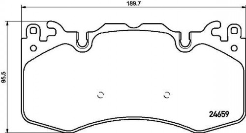 Brake pad set BREMBO