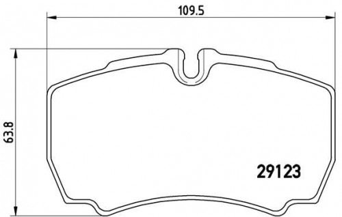 Brake pad set BREMBO