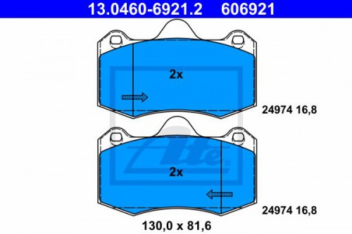 Brake pad set ATE