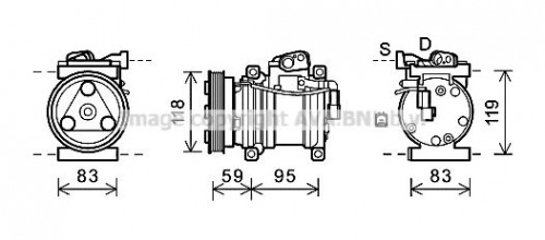 Compressor, air conditioning AVA QUALITY COOLING