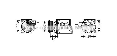 Compressor, air conditioning AVA QUALITY COOLING