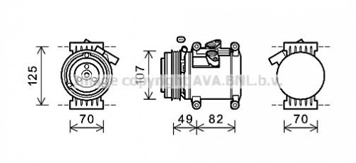 Compressor, air conditioning AVA QUALITY COOLING