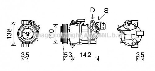 Compressor, air conditioning AVA QUALITY COOLING