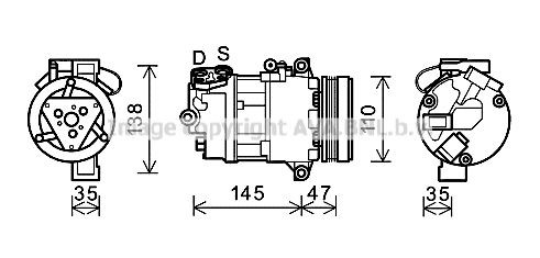 Compressor, air conditioning AVA QUALITY COOLING