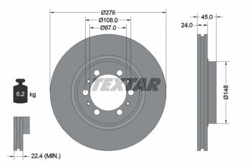 Brake disc TEXTAR