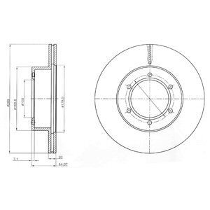 Brake disc DELPHI