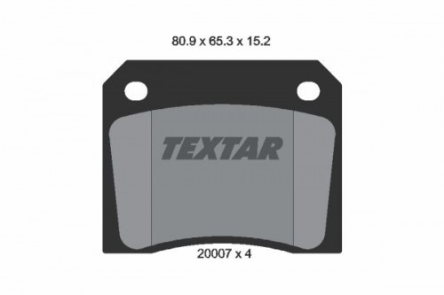 Brake pad set TEXTAR