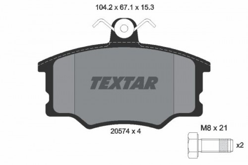 Brake pad set TEXTAR