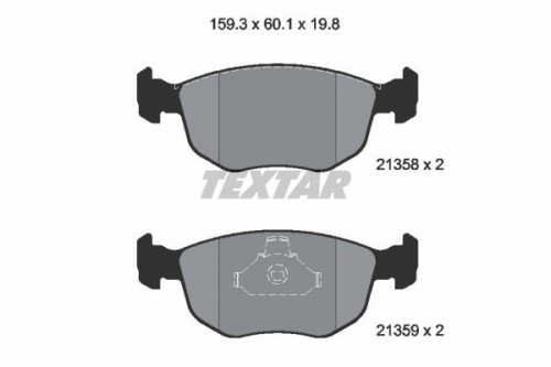 Brake pad set TEXTAR