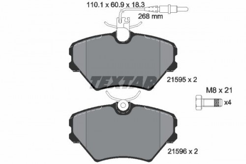 Brake pad set TEXTAR