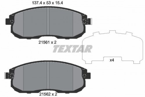 Brake pad set TEXTAR