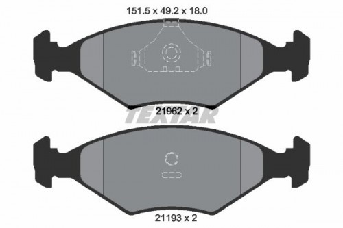 Brake pad set TEXTAR